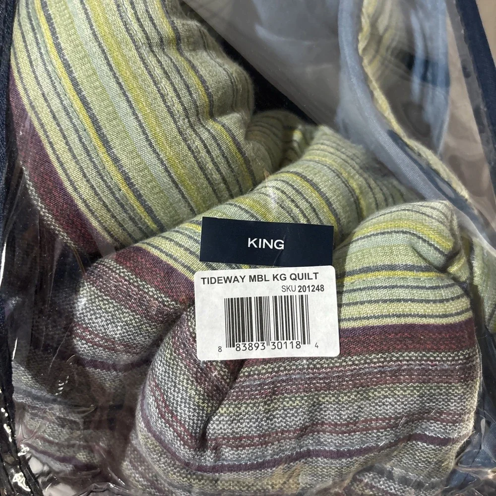 Nautica King Tideway 100% Cotton Quilt Comforter 104x96 with 2 Pillow Shams
